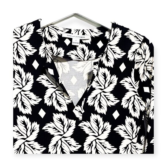 Diane von Furstenberg Silk Reina Giant Leaf Dress, size 2 - Picture 7 of 11